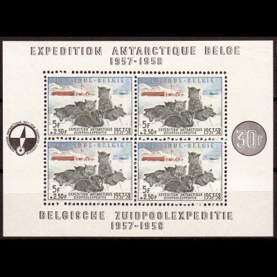Belgien: 1957, Blockausgabe Geophysikalisches Jahr (M€ 150,-)
