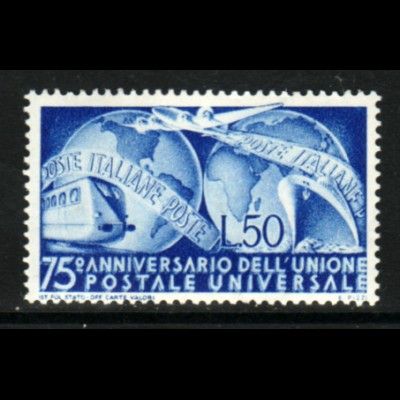Italien: 1949, Weltpostverein