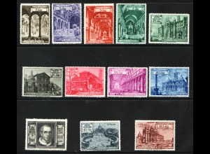 Vatikan: 1949, Freimarkenausgabe Basiliken (M€ 140,-)