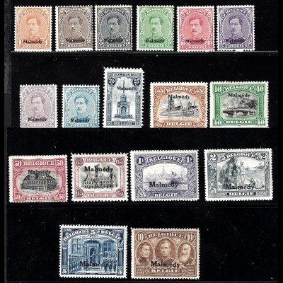 1920/21, Malmedy komplett (Falz, M€ 200,-)