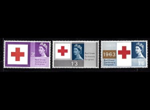 Grossbritannien: 1963, Rotes Kreuz (mit Phosphorstreifen)