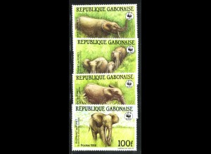 Gabun: 1988, Waldelefant (WWF-Ausgabe)