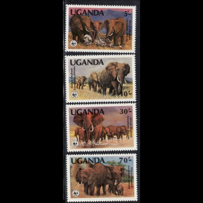 Uganda: 1983, Elefanten (WWF-Ausgabe)