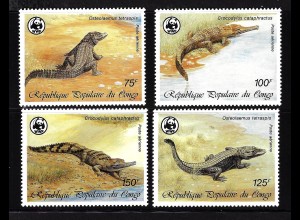 Kongo-Brazzaville: 1987, Krokodile (WWF-Ausgabe)