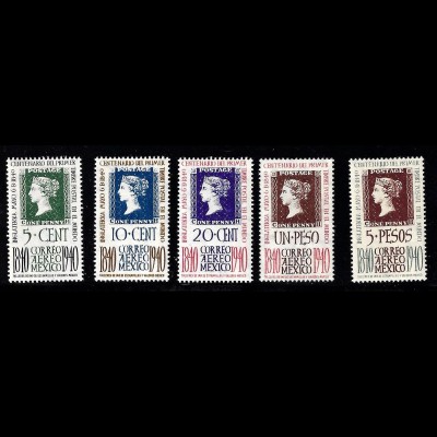 Mexiko: 1940, 100 Jahre Briefmarken (nur Flugpost)