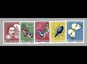Schweiz: 1956, Pro Juventute (Insekten)
