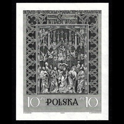 Polen: 1960, Blockausgabe Veit-Stoß-Altar