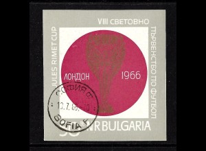 Bulgarien: 1966, Blockausgabe Fußball-WM England (Jules-Rimet-Pokal)