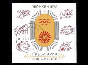 Bulgarien: 1972, Blockausgabe Sommerolympiade München