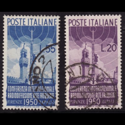 Italien: 1950, Radiokonferenz (Endwert gepr. Sorani BPP)