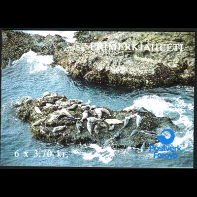 Färöer: 1992, Markenheftchen Seehunde
