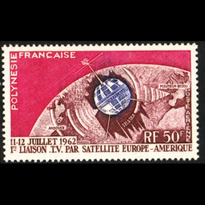 Französisch Polynesien: 1962, Fernsehsatellit Telestar