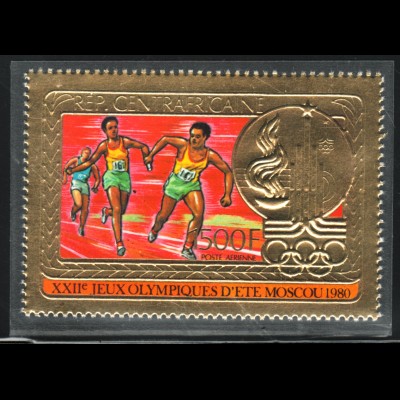 Zentralafrikanische Republik: 1980, Goldmarke Sommerolympiade Moskau