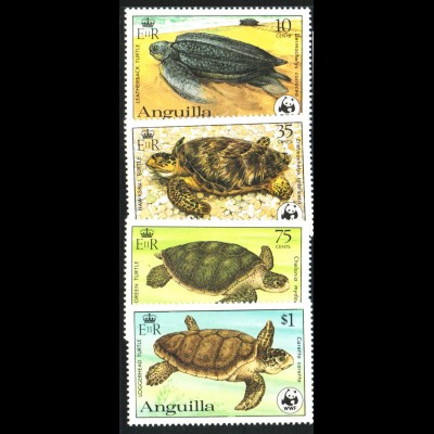 Anguilla: 1983, Schildkröten (WWF-Ausgabe)