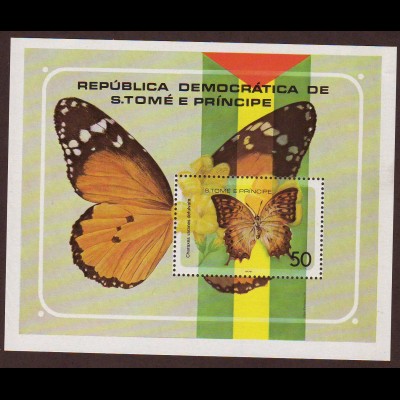 Sao Thomé und Principe: 1979, Blockausgabe Schmetterlinge