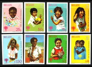 Belize: 1980, Jahr des Kindes, Kindergesichter (ungezähnt)