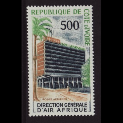 Elfenbeinküste: 1967, Freimarke Bauwerke 500 Fr.