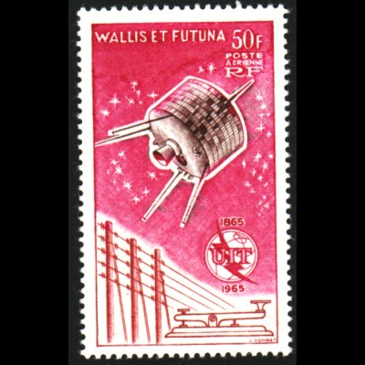 Wallis- und Futuna-Inseln: 1965, Fernmeldeunion UIT - Nachrichtensatellit Syncom