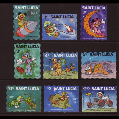 St. Lucia: 1980, Comic-Ausgabe Mickey Mouse (Weltraummotive)