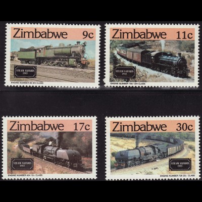 Simbabwe: 1985, Eisenbahnen (Dampfzüge)