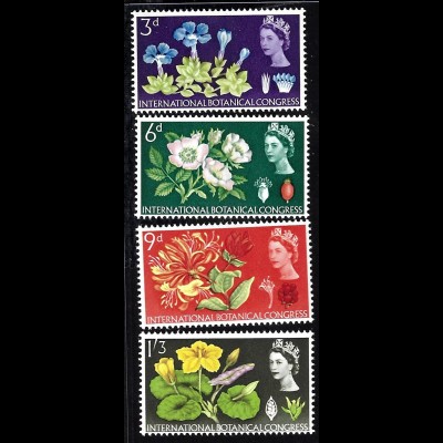 Grossbritannien: 1964, Botanischer Kongreß (mit Phosphorstreifen)