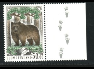 Finnland: 1989, Freimarke Braunbär 50 M.