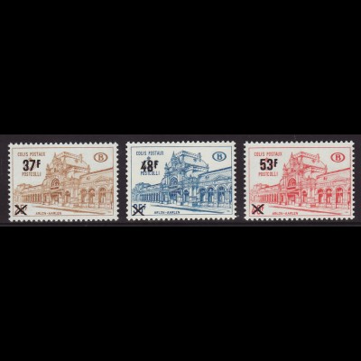 Belgien: 1970, Postpaketmarken: Überdruckausgabe Bahnhof Arlon