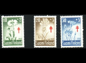 Finnland: 1959, Tuberkulosebekämpfung (Blumen)