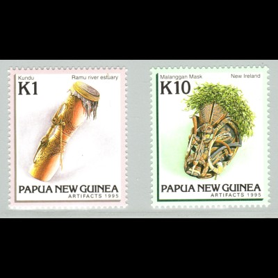 Papua Neuguinea: 1995, Freimarken Kunsthandwerk