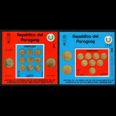 Paraguay: 1972, Blockpaar Olympiamedaillen