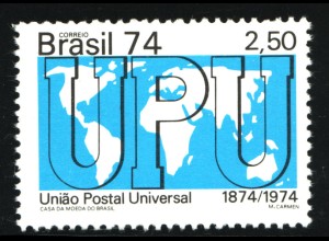 Brasilien: 1974, Weltpostverein UPU