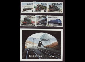 Grenada: 1982, Lokomotiven (Satz und Blockausgabe)