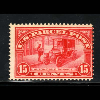 USA: 1912, Paketmarke: Postauto 15 C. (postfrisch!!)