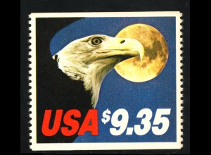 USA: 1983, Eilmarke Adler $ 9,35 (senkrecht gezähnt)