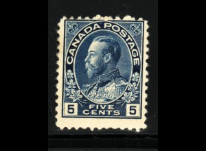 Kanada: 1911, König Georg V. 5 C. (2. Wahl)