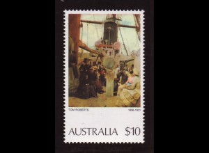 Australien: 1977, Freimarkenergänzungswert Gemälde 10 $ (altes Segelschiff)