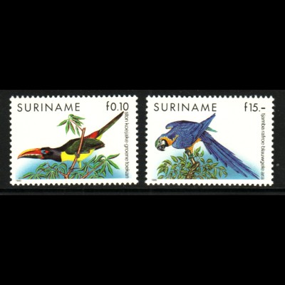Surinam: 1991, Freimarken Vögel