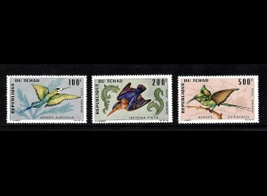 Tschad: 1966, Freimarken Vögel