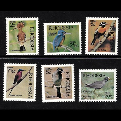 Simbabwe / Rhodesien: 1971, Einheimische Vögel