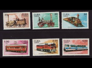 Kuba: 1988, Geschichte der Eisenbahn (Lokomotiven)