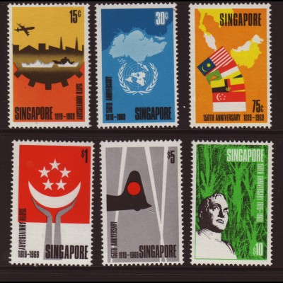 Singapur: 1969, 150. Gründungsjahrestag