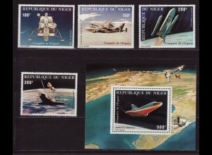 Niger: 1981, Space-Shuttle (Satz und Blockausgabe)