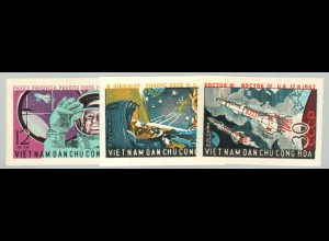 Nord-Vietnam: 1963, Weltraum-Gruppenflug "Wostok 3 und 4" (ungezähnt; ohne Gummi verausgabt)