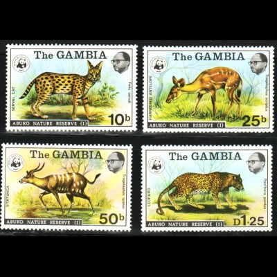 Gambia: 1976, Tiere (frühe WWF-Ausgabe, M€ 100,-)