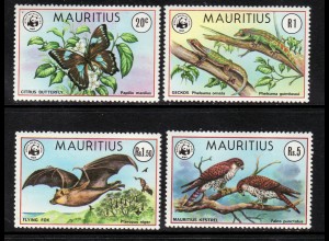 Mauritius: 1978, Tiere (WWF-Ausgabe)