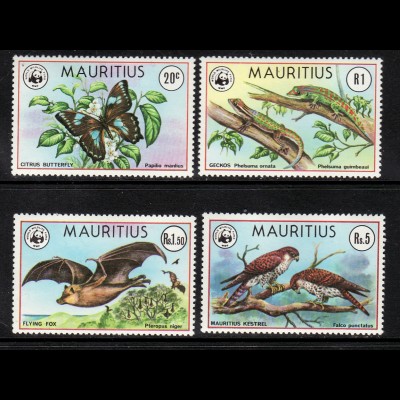 Mauritius: 1978, Tiere (WWF-Ausgabe)