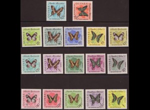 Guinea: 1963, Freimarken Schmetterlinge
