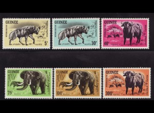 Guinea: 1964, Freimarken Tiere