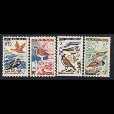 St. Pierre und Miquelon: 1963, Freimarken Vögel