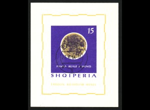 Albanien: 1964, Blockausgabe Mondphasen (ungezähntes Einzelstück)